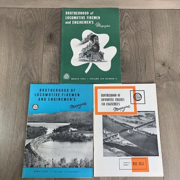 Other - Brotherhood of Locomotive Firemen and Enginemen's Magazine Lot of 3 Mar-May